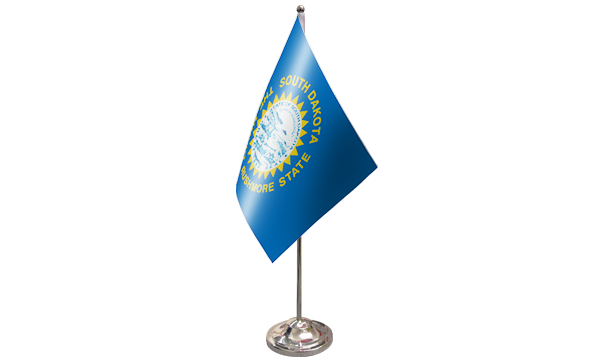 South Dakota Satin Table Flag